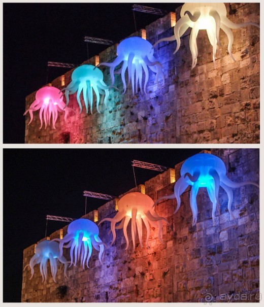 Как проходит фестиваль света в Иерусалиме