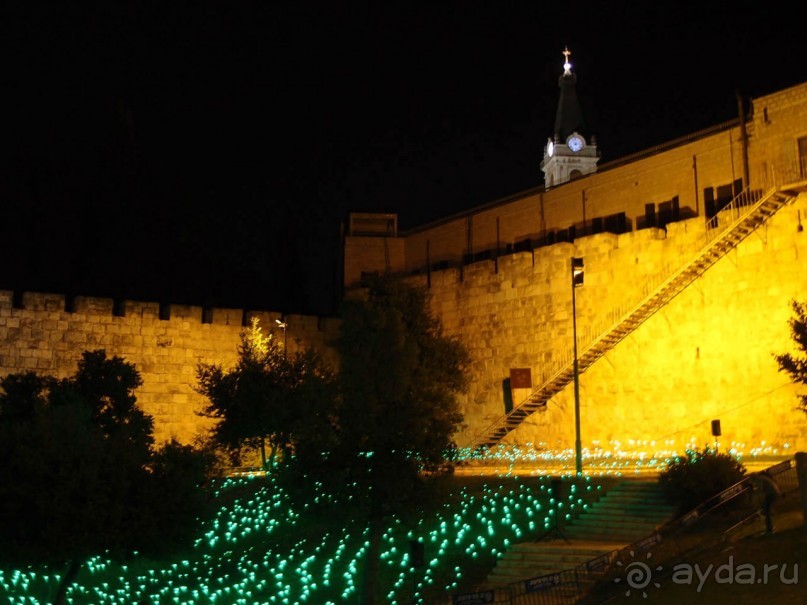 Как проходит фестиваль света в Иерусалиме
