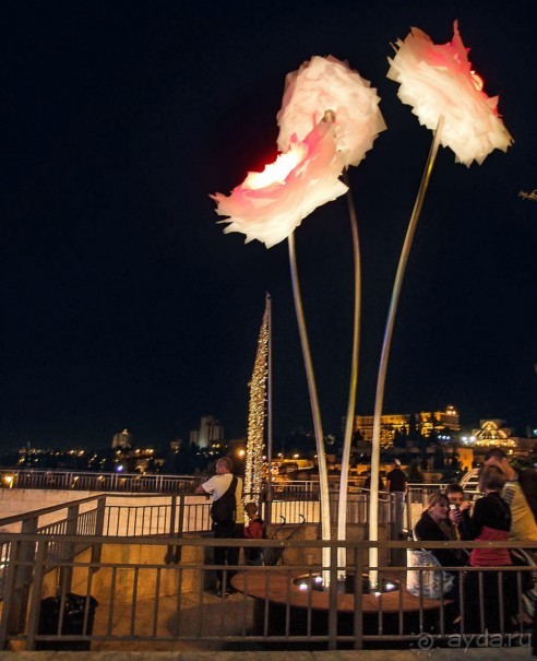 Как проходит фестиваль света в Иерусалиме