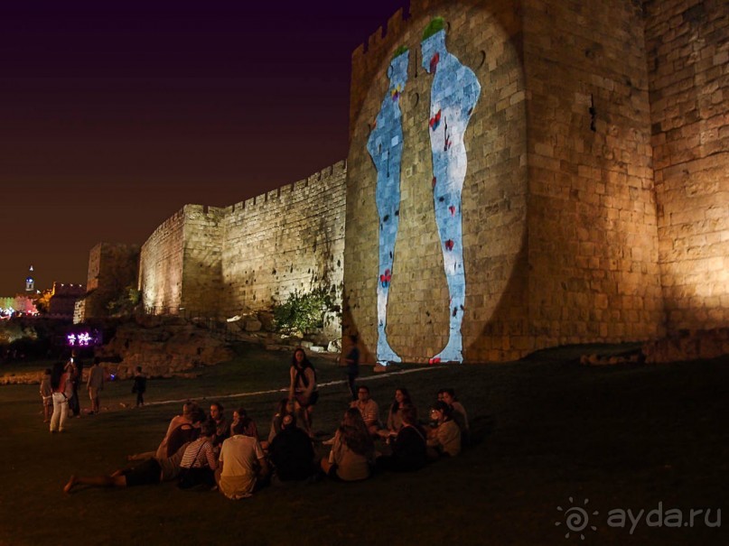 Как проходит фестиваль света в Иерусалиме