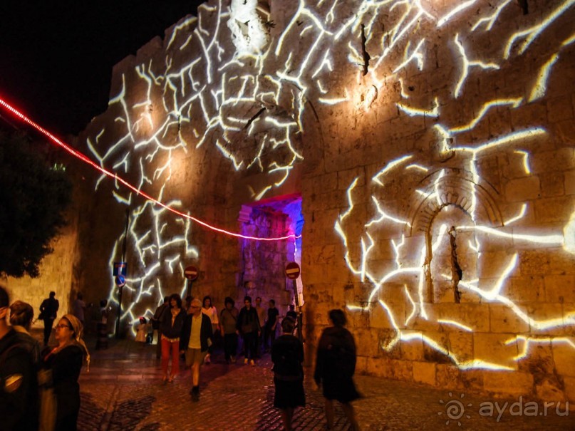 Как проходит фестиваль света в Иерусалиме