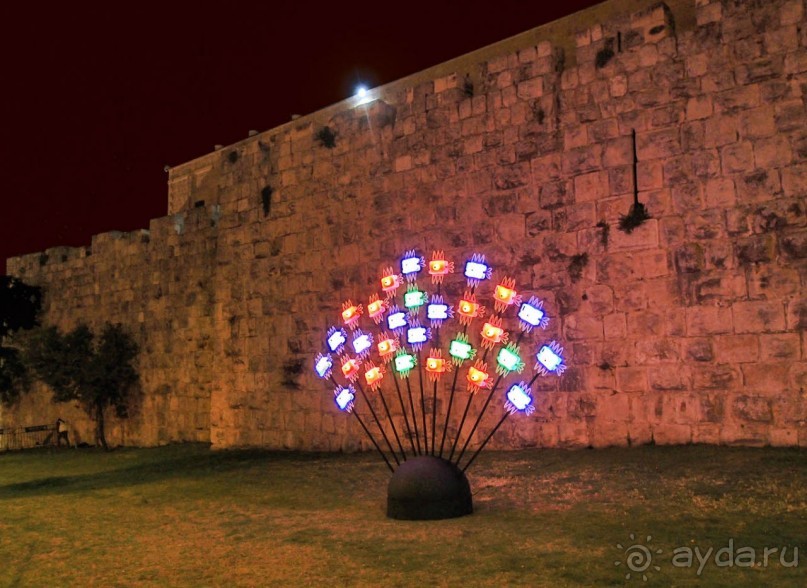 Как проходит фестиваль света в Иерусалиме