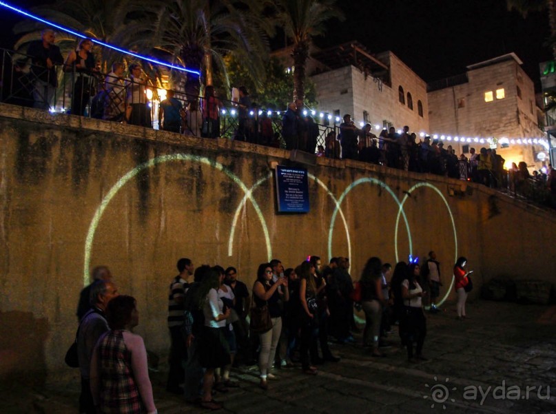 Как проходит фестиваль света в Иерусалиме