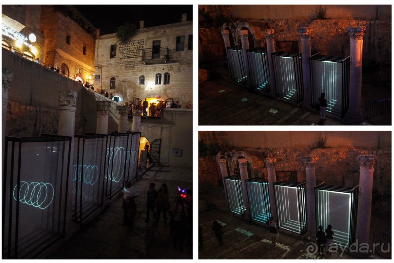 Как проходит фестиваль света в Иерусалиме