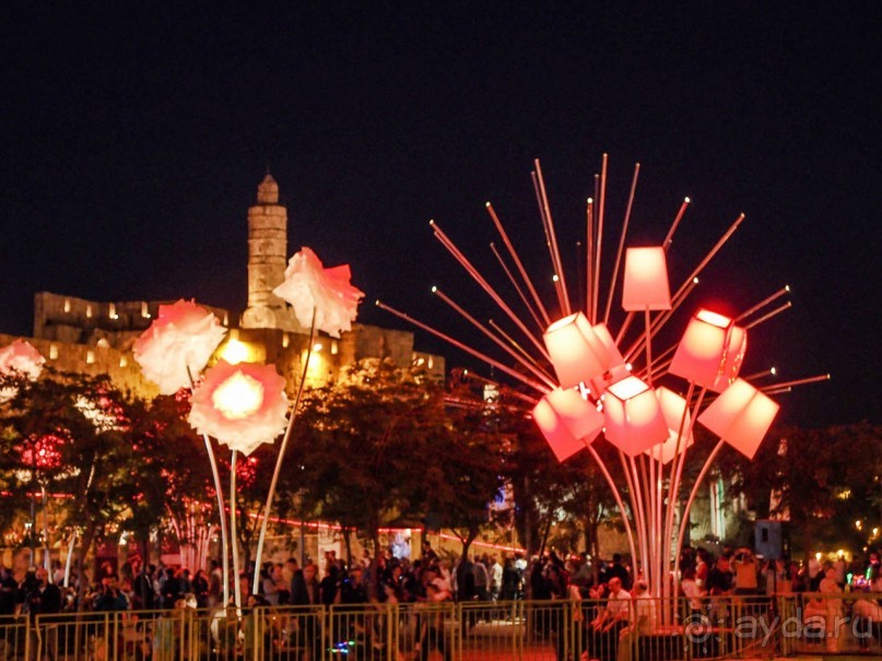 Как проходит фестиваль света в Иерусалиме