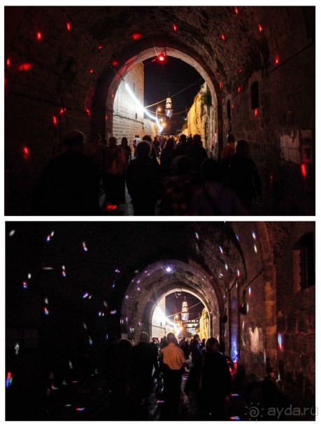 Как проходит фестиваль света в Иерусалиме