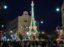 Снова расцветился город ночной