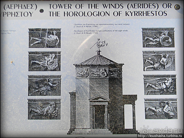 Римская Агора, Скирон, Борей и Кекий