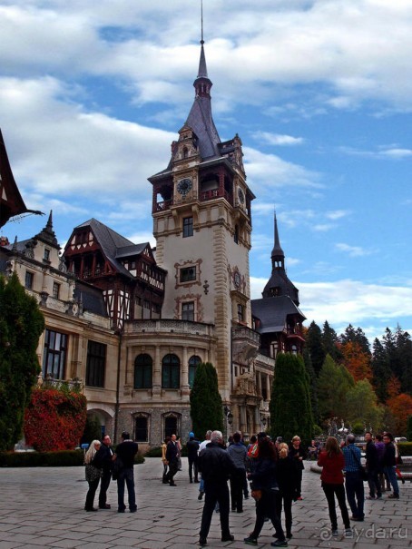 Синая жёлтая, красная, зелёная