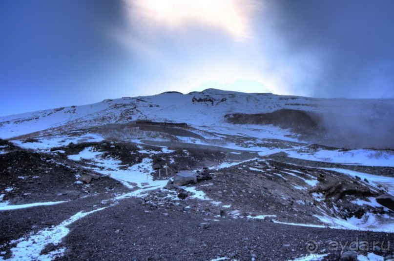 На Фудзи зимой