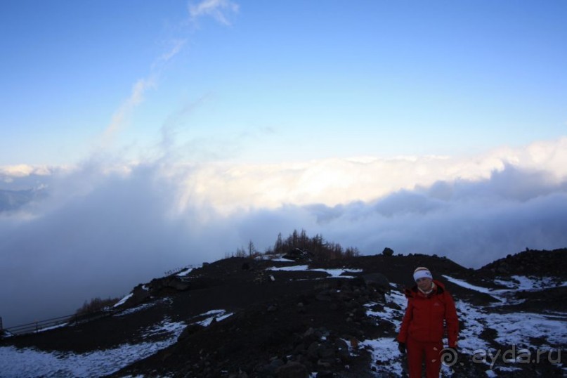 На Фудзи зимой