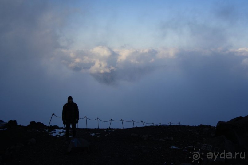 На Фудзи зимой