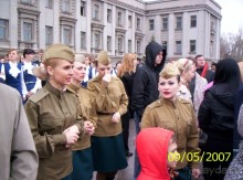 Парад Победы на площади Куйбышева в Самаре (самой большой площади в Европе).