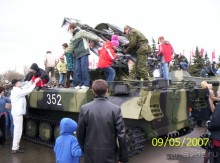 Парад Победы на площади Куйбышева в Самаре (самой большой площади в Европе).