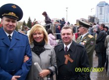 Парад Победы на площади Куйбышева в Самаре (самой большой площади в Европе).