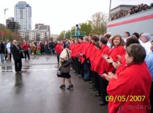 Парад Победы на площади Куйбышева в Самаре (самой большой площади в Европе).