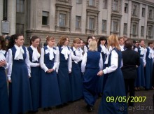 Парад Победы на площади Куйбышева в Самаре (самой большой площади в Европе).