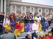 Парад Победы на площади Куйбышева в Самаре (самой большой площади в Европе).