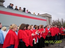 Парад Победы на площади Куйбышева в Самаре (самой большой площади в Европе).