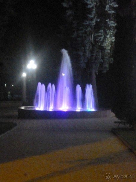 Ночной город Кисловодск и конечно нарзанная галерея
