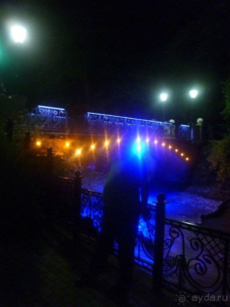 Ночной город Кисловодск и конечно нарзанная галерея