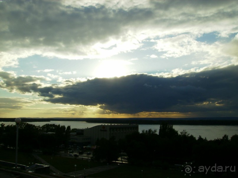 Вечерняя набережная Самары, виды старой части города