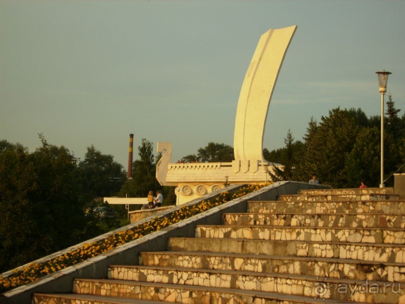 Вечерняя набережная Самары, виды старой части города