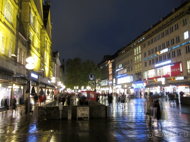 Дождливый вечер в Мюнхене - маленький фотоэтюд