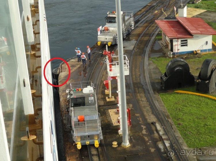 Панамский канал 2 - вид изнутри.