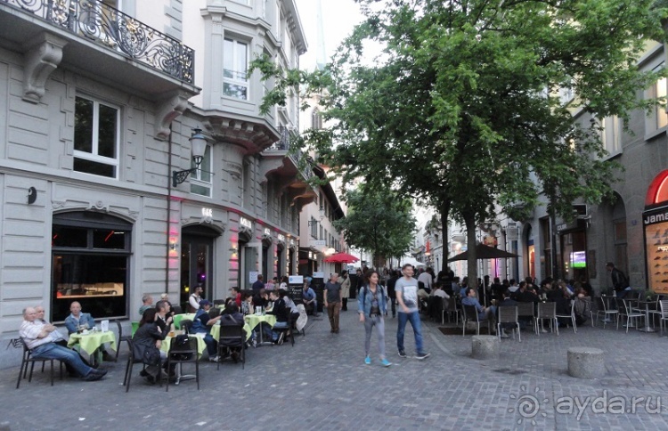 Прогулка по вечернему Цюриху