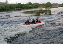 Южный Буг, водный поход, день2. Первый порог- первое купание