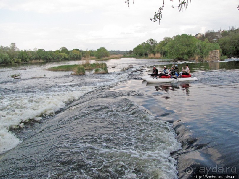 Южный Буг, водный поход, день2. Первый порог- первое купание