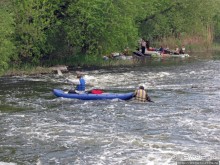 Южный Буг, водный поход, день2. Первый порог- первое купание