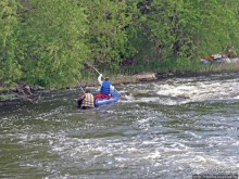 Южный Буг, водный поход, день2. Первый порог- первое купание