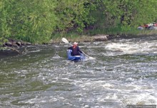 Южный Буг, водный поход, день2. Первый порог- первое купание