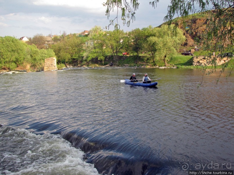 Южный Буг, водный поход, день2. Первый порог- первое купание