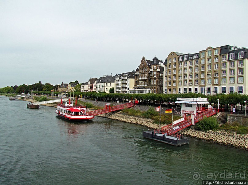 Набережная Рейна в Кенигсвинтере. Виды с реки