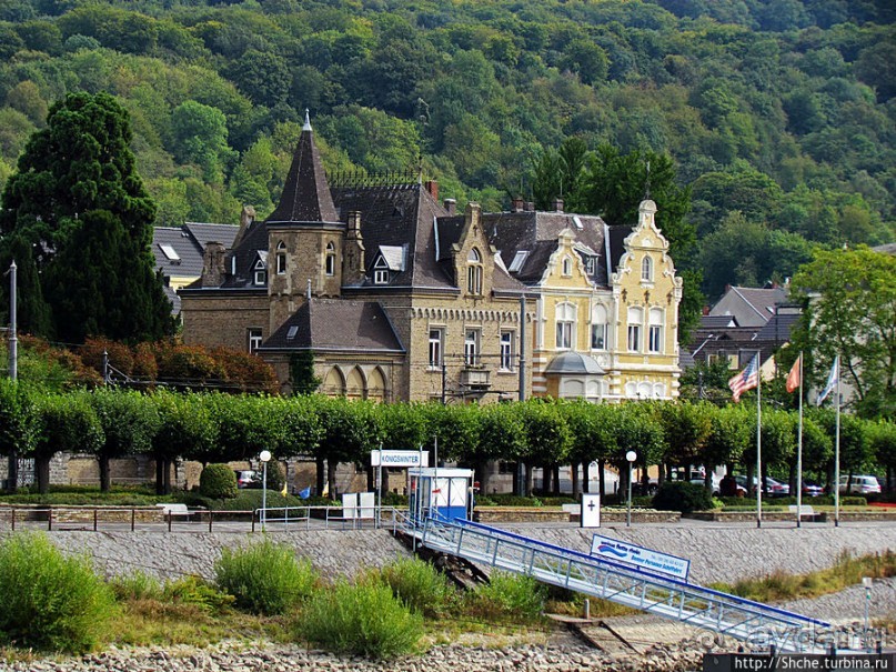 Набережная Рейна в Кенигсвинтере. Виды с реки