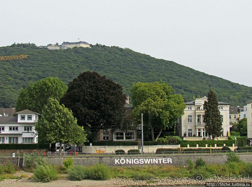 Набережная Рейна в Кенигсвинтере. Виды с реки