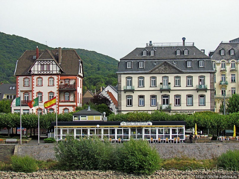 Набережная Рейна в Кенигсвинтере. Виды с реки