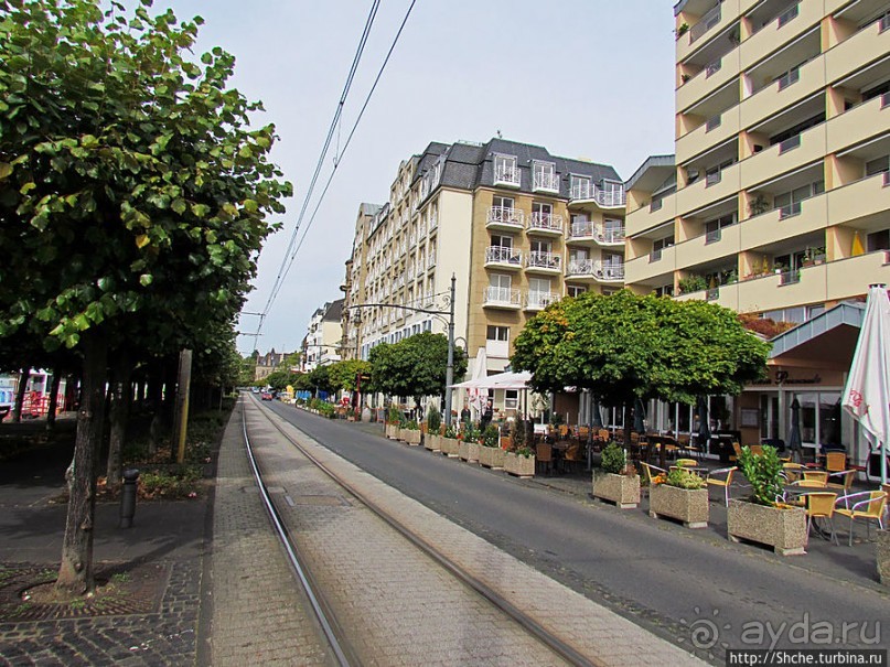 Набережная Рейна в Кенигсвинтере. Виды с реки