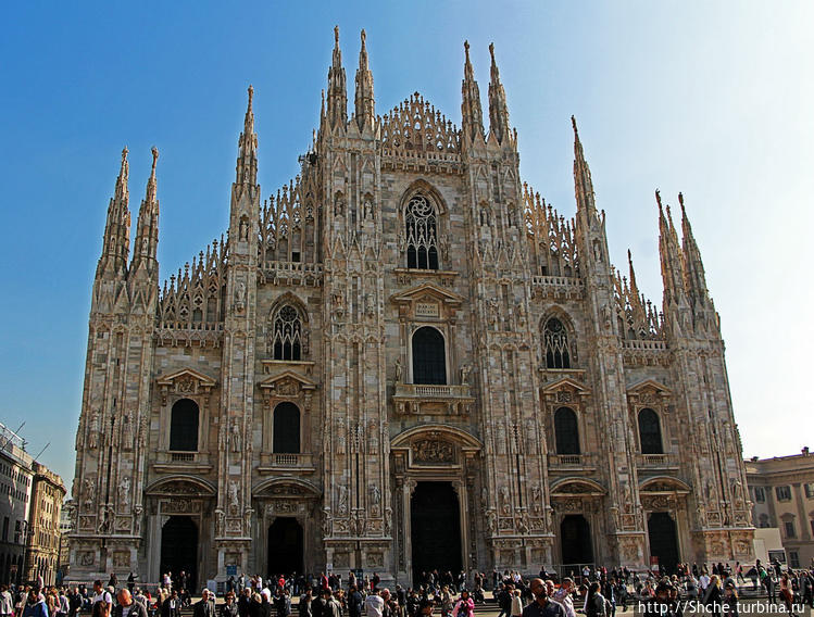 Скульптуры и барельефы реального Миланского собора