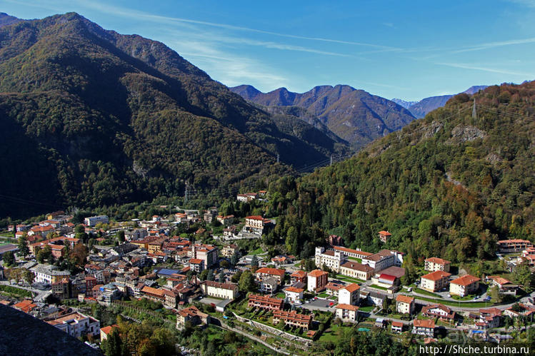 Мне с верху видно все... Альпы, панорама городка Варалло