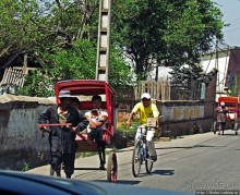 "Пус-пус" движение на улицах Антсирабе