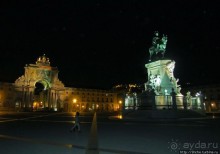 Торговая площадь Лиссабона — ночью и днем, сверху и снизу