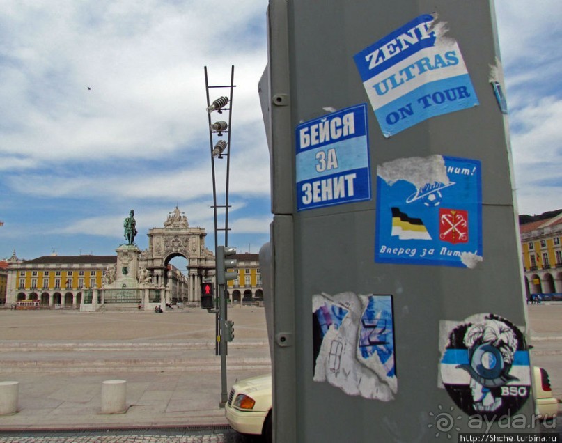 Торговая площадь Лиссабона — ночью и днем, сверху и снизу