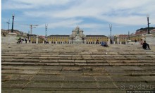 Торговая площадь Лиссабона — ночью и днем, сверху и снизу