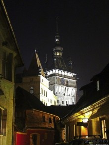 Огни ночной Сигишоары