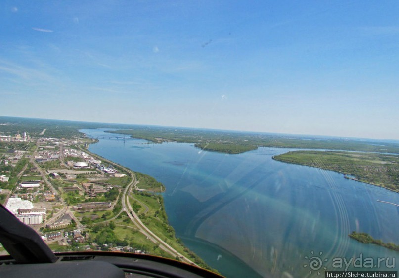 Облет на вертолете Ниагарского водопада