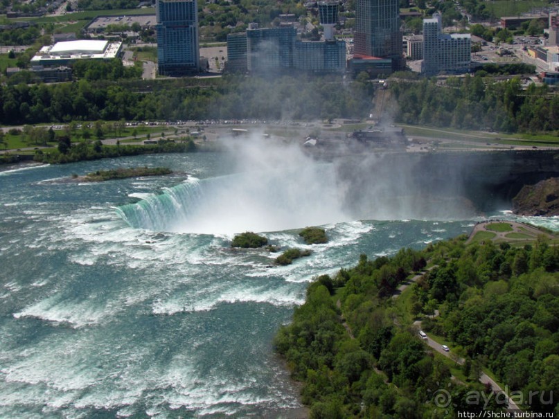 Облет на вертолете Ниагарского водопада